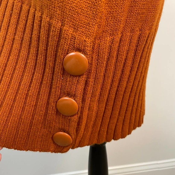 Energie Sleeveless Sweater Dress In Orange Size Medium NWT - Picture 5 of 10